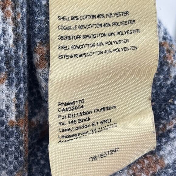 Anthropologie Pilcro Blue Notched Neck Waffle Knit Thermal Long Sleeve Top - Picture 10 of 11